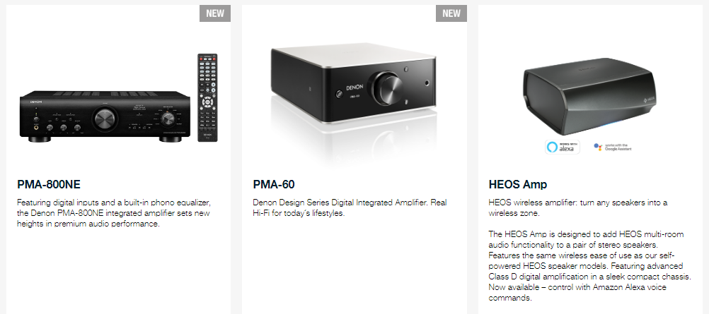 Denon-amplifiers